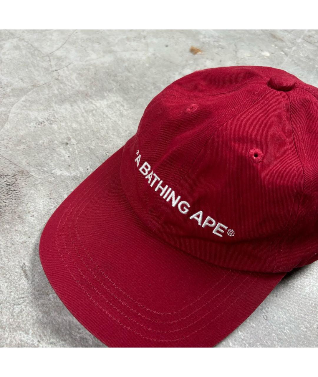 BAPE Бордовая хлопковая кепка/бейсболка, фото 2