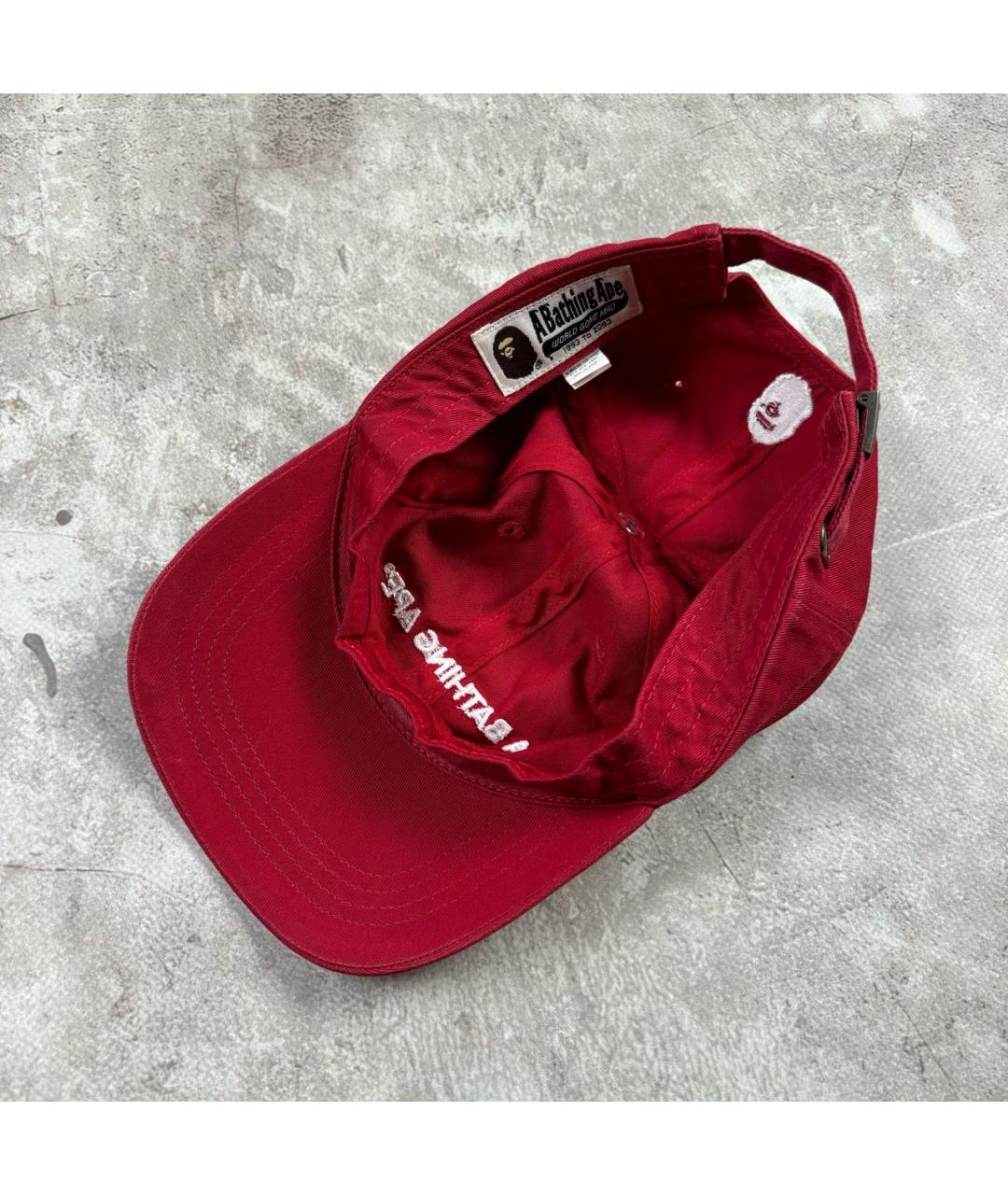BAPE Бордовая хлопковая кепка/бейсболка, фото 4