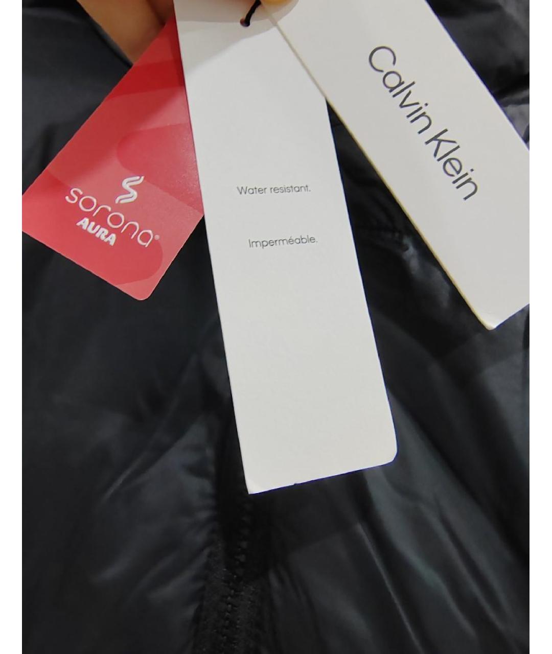 CALVIN KLEIN JEANS Черное пальто, фото 6