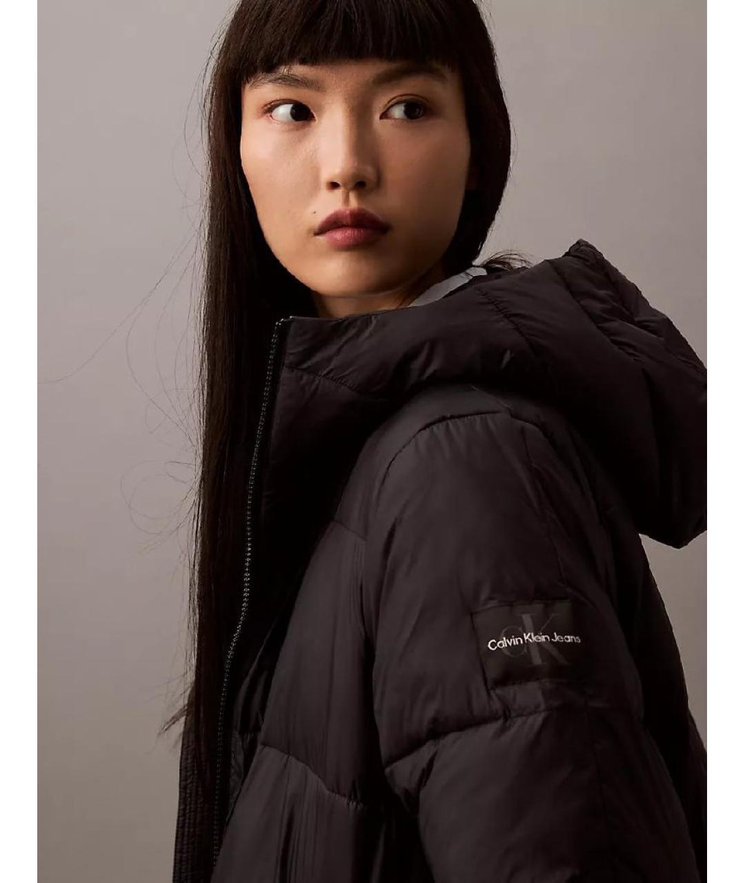 CALVIN KLEIN JEANS Черное пальто, фото 5