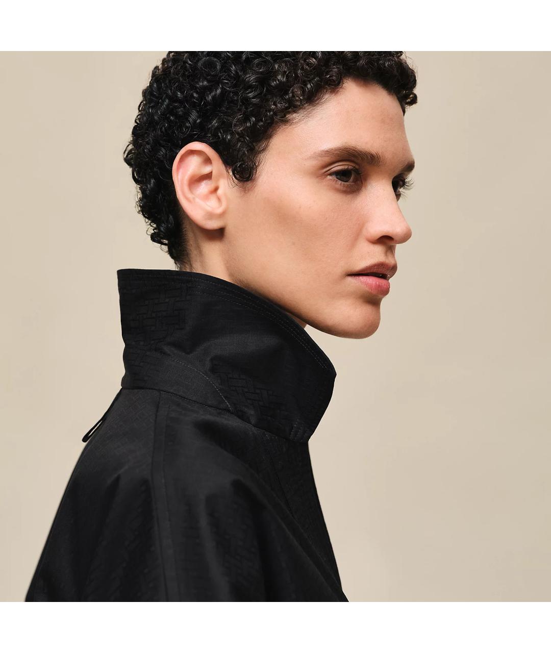 HERMES Черная хлопковая блузы, фото 4