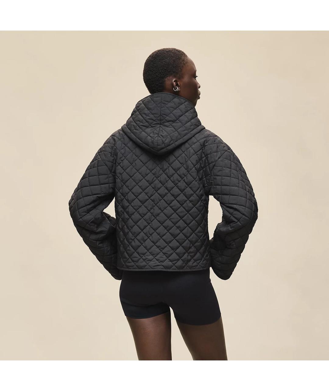 HERMES Черное полиэстеровое пальто, фото 3