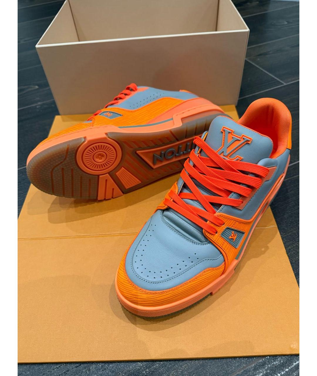 LOUIS VUITTON Мульти кожаные низкие кроссовки / кеды, фото 6