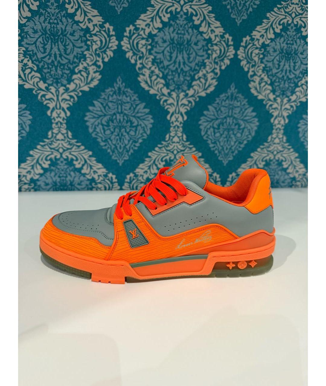 LOUIS VUITTON Мульти кожаные низкие кроссовки / кеды, фото 8