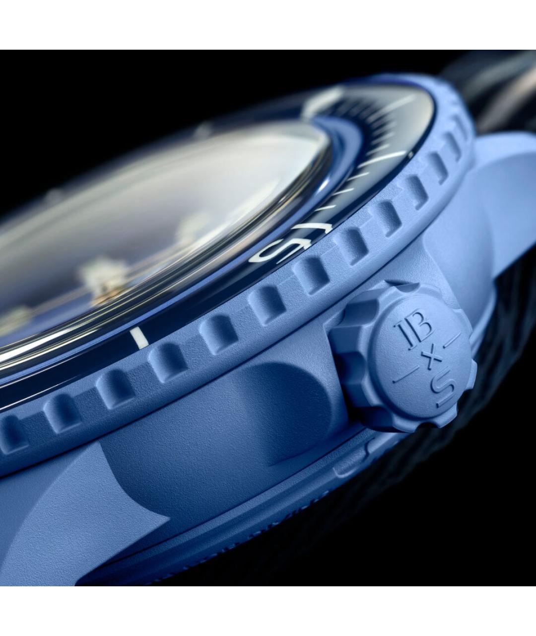 Swatch Синие керамические часы, фото 5