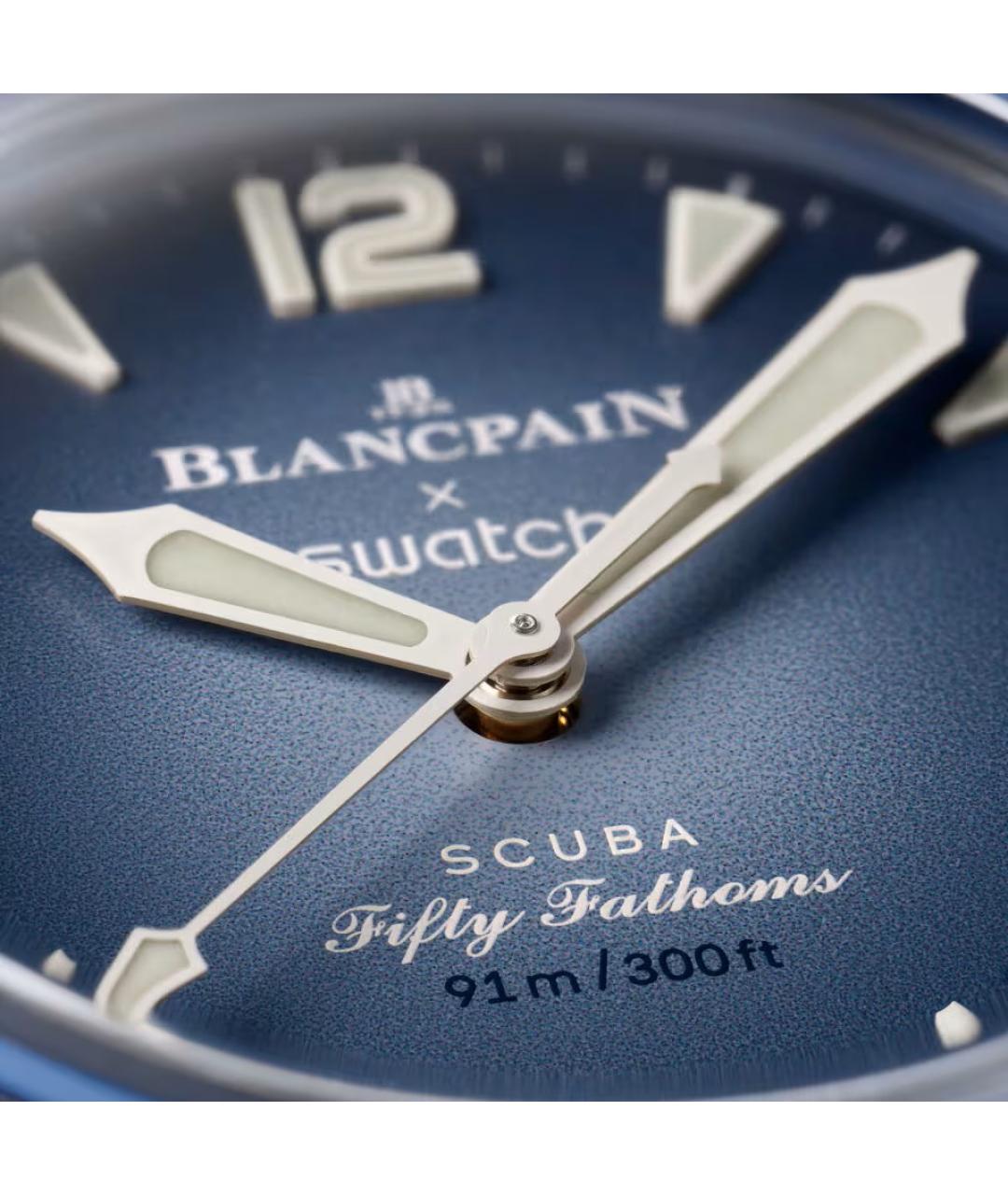 Swatch Синие керамические часы, фото 6