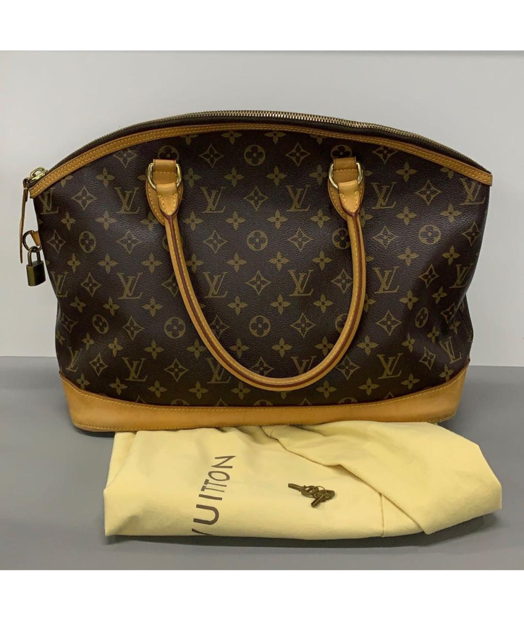 LOUIS VUITTON Коричневая сумка тоут, фото 5