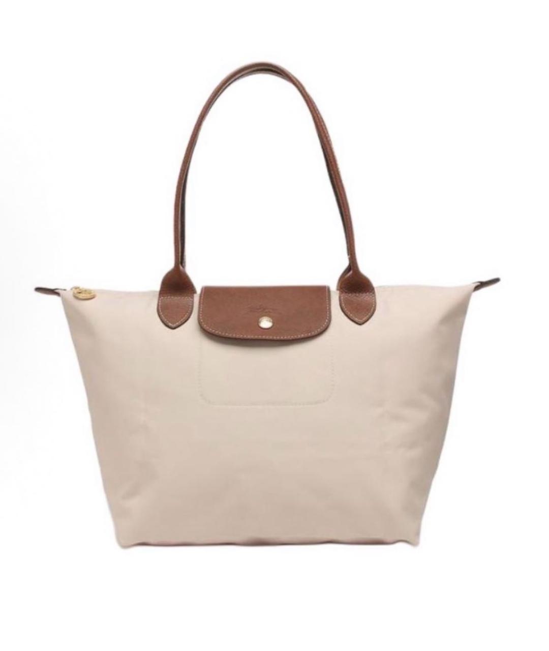 LONGCHAMP Бежевая сумка тоут, фото 7