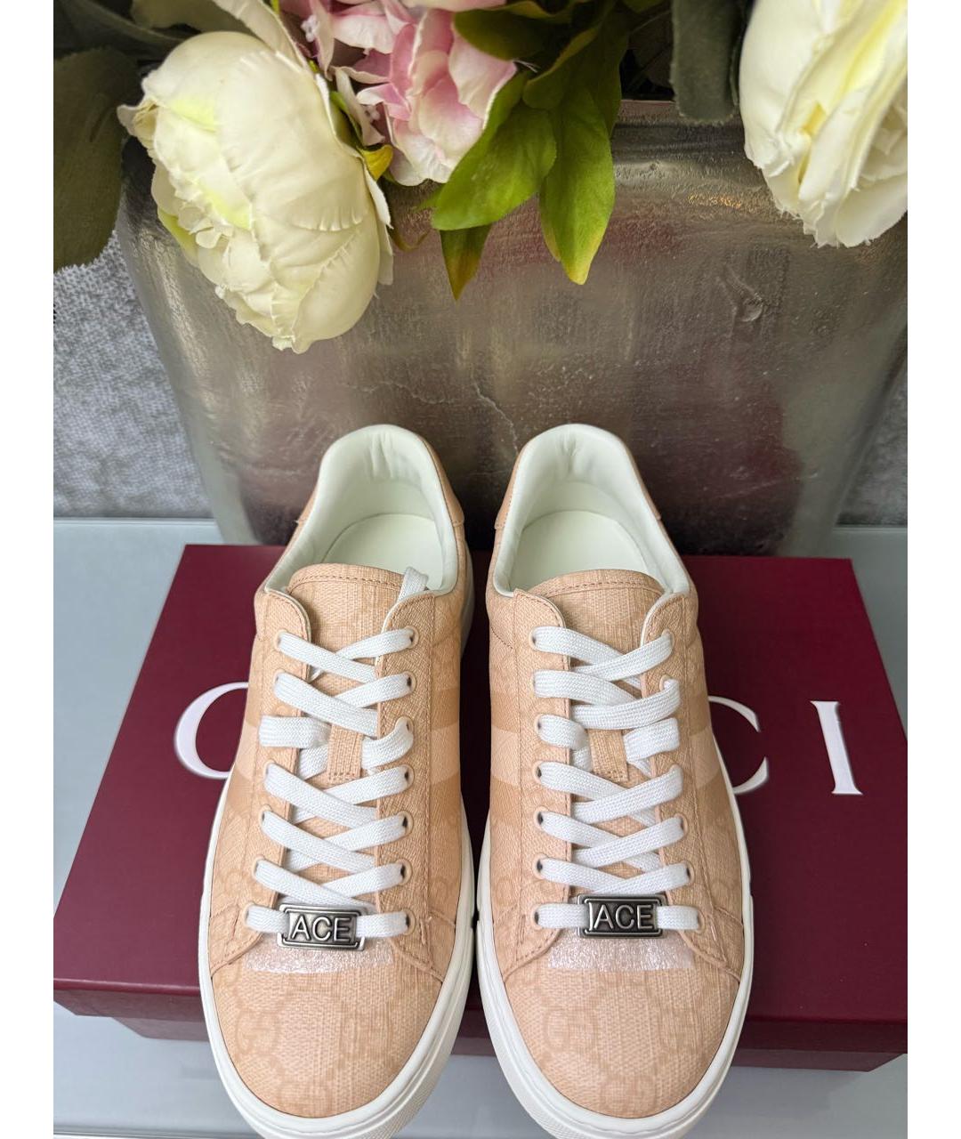 GUCCI Розовые кеды, фото 2