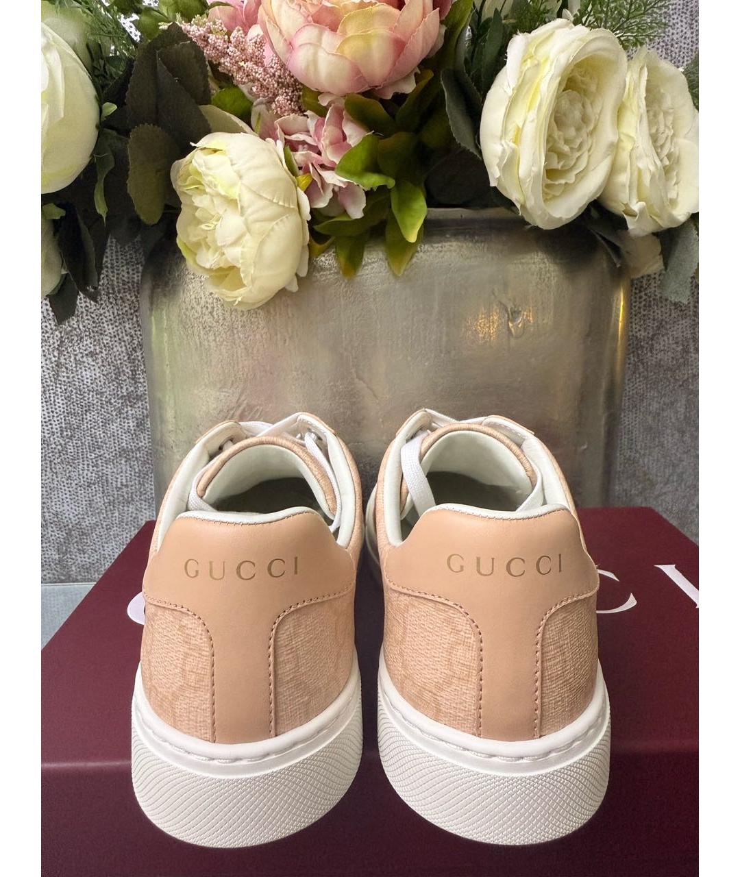 GUCCI Розовые кеды, фото 4