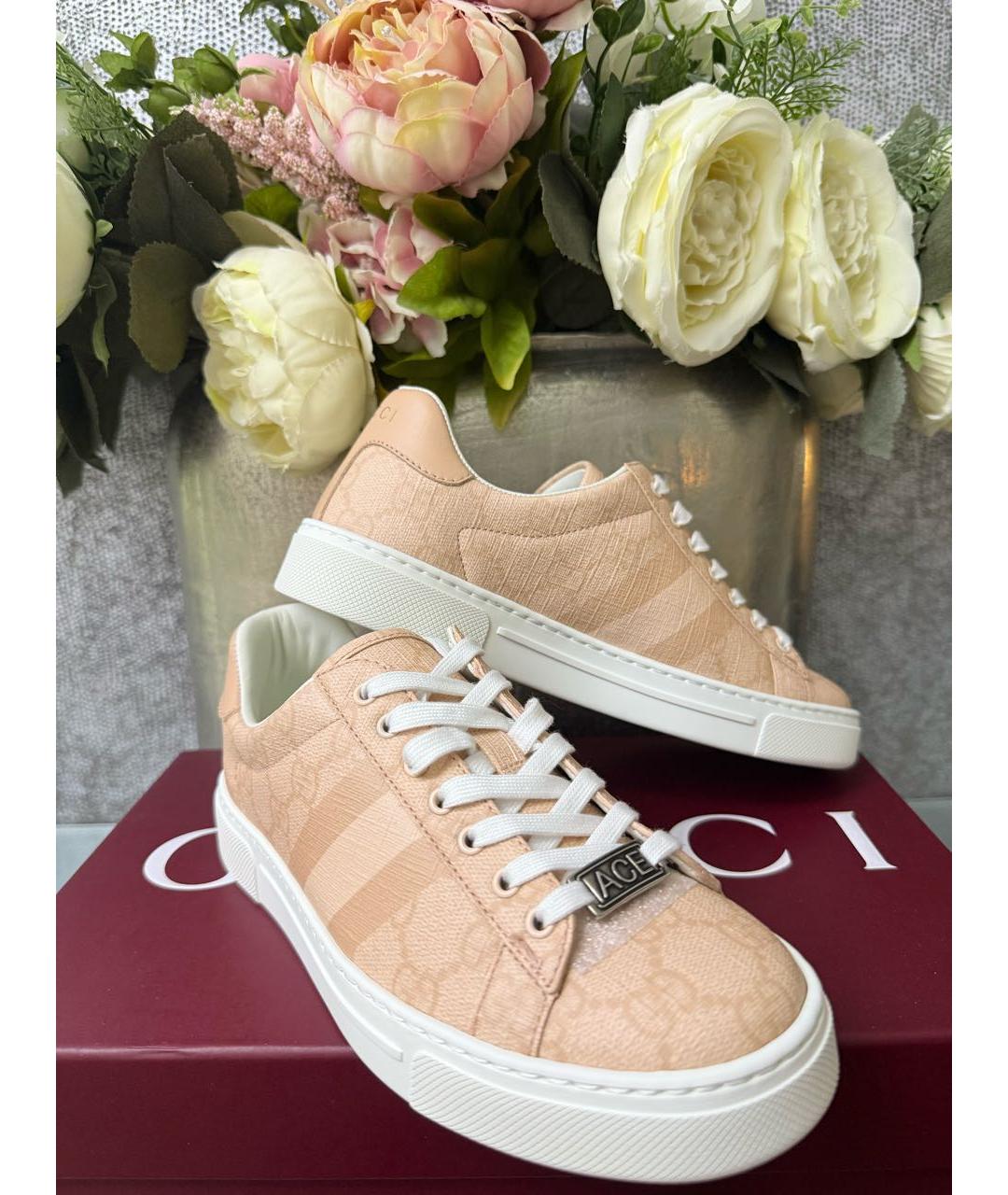 GUCCI Розовые кеды, фото 5