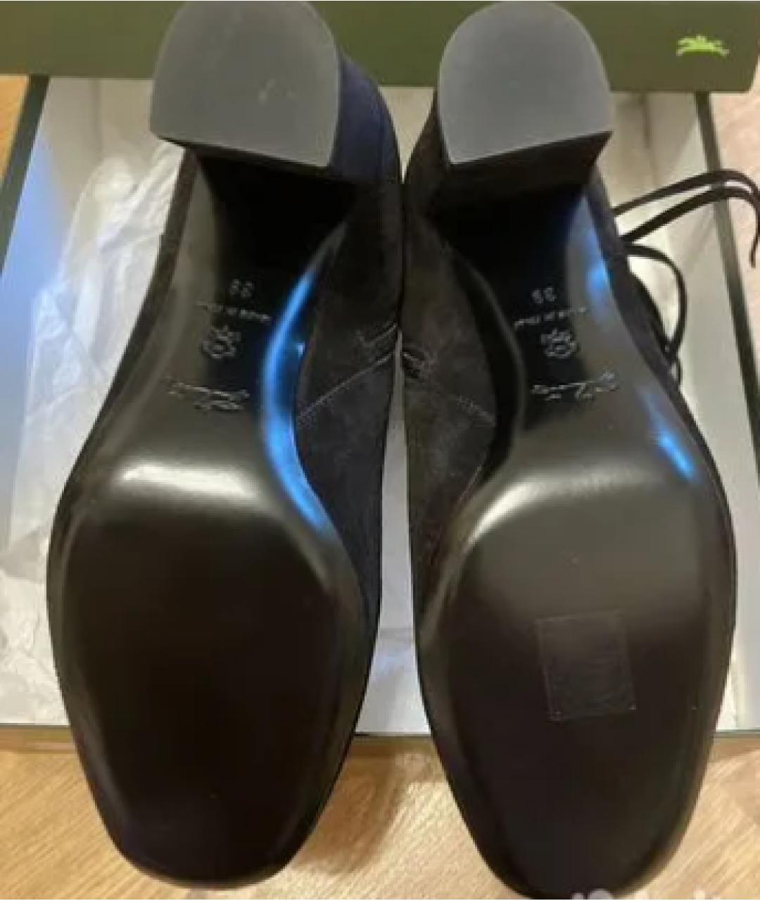 LONGCHAMP Черные замшевые ботильоны, фото 5