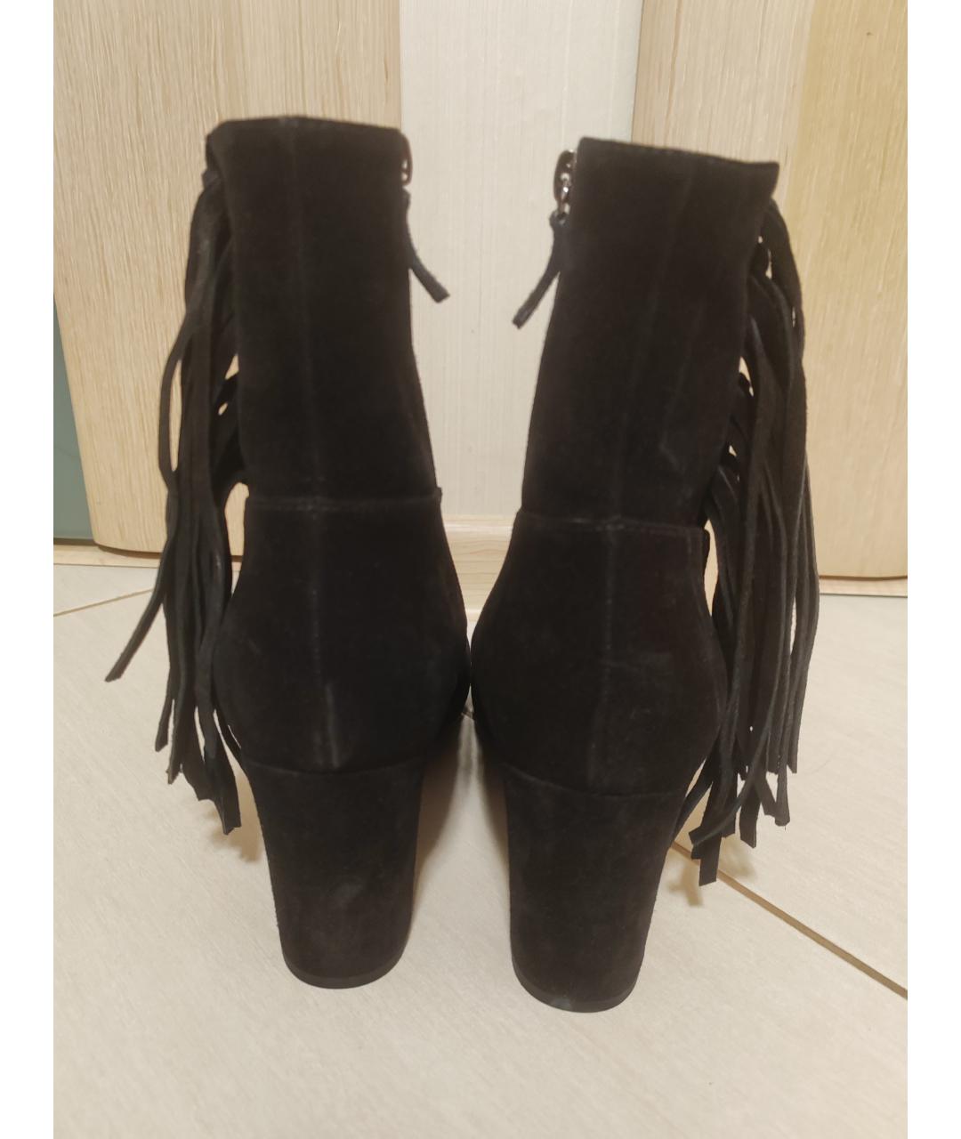 LONGCHAMP Черные замшевые ботильоны, фото 4