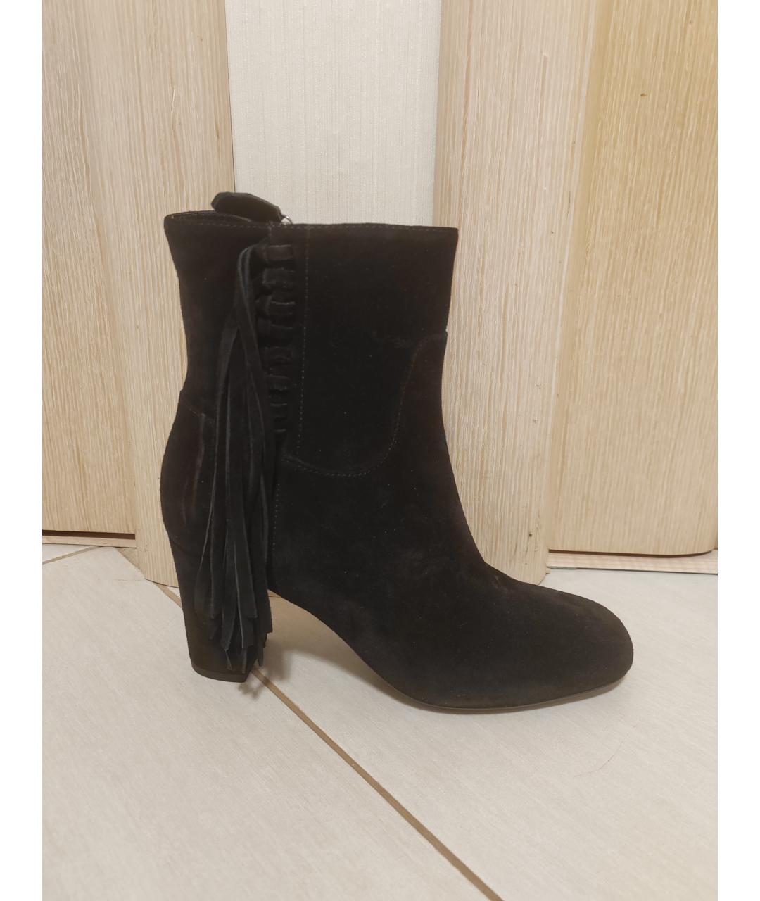 LONGCHAMP Черные замшевые ботильоны, фото 6