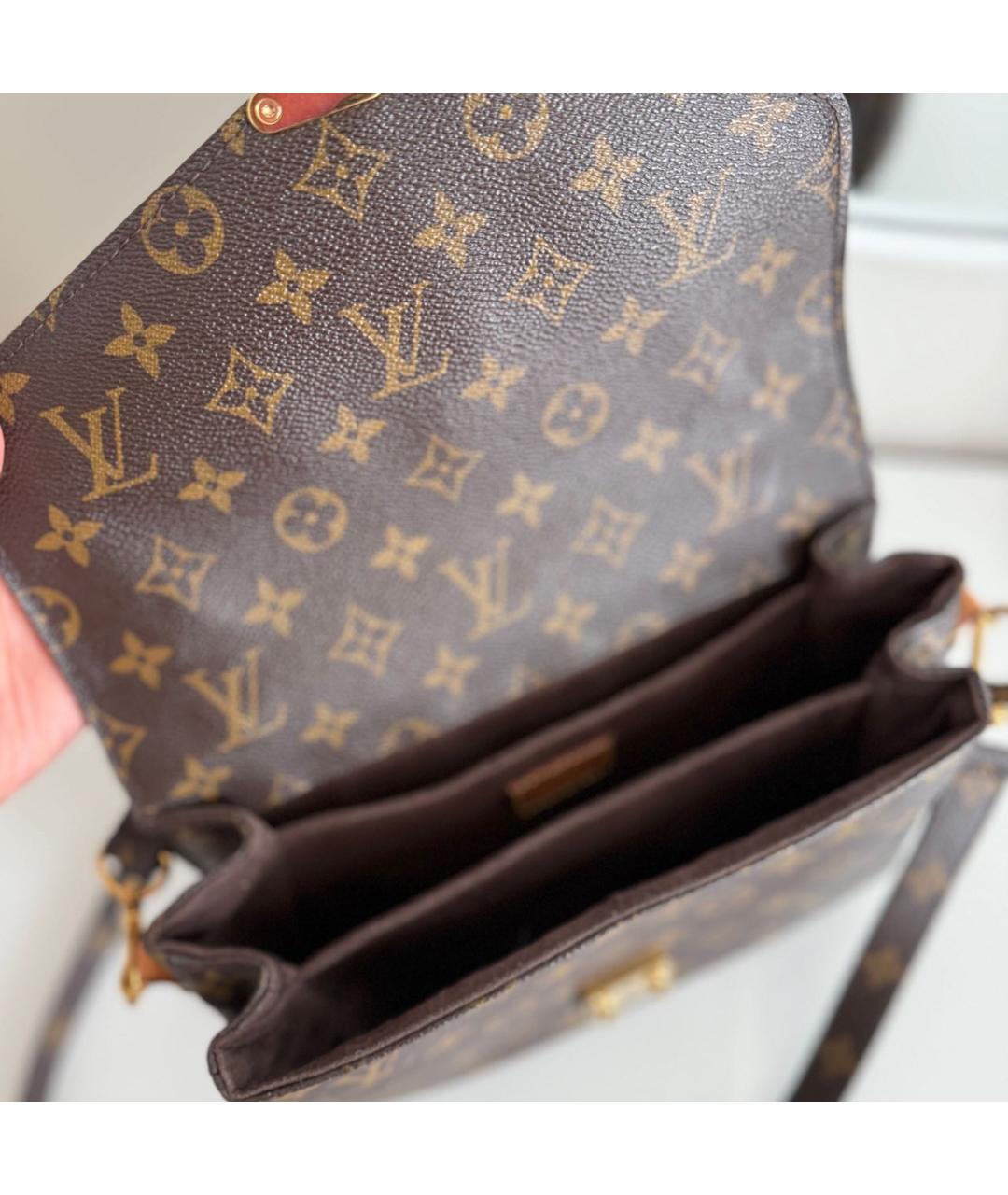 LOUIS VUITTON Коричневая сумка через плечо, фото 4