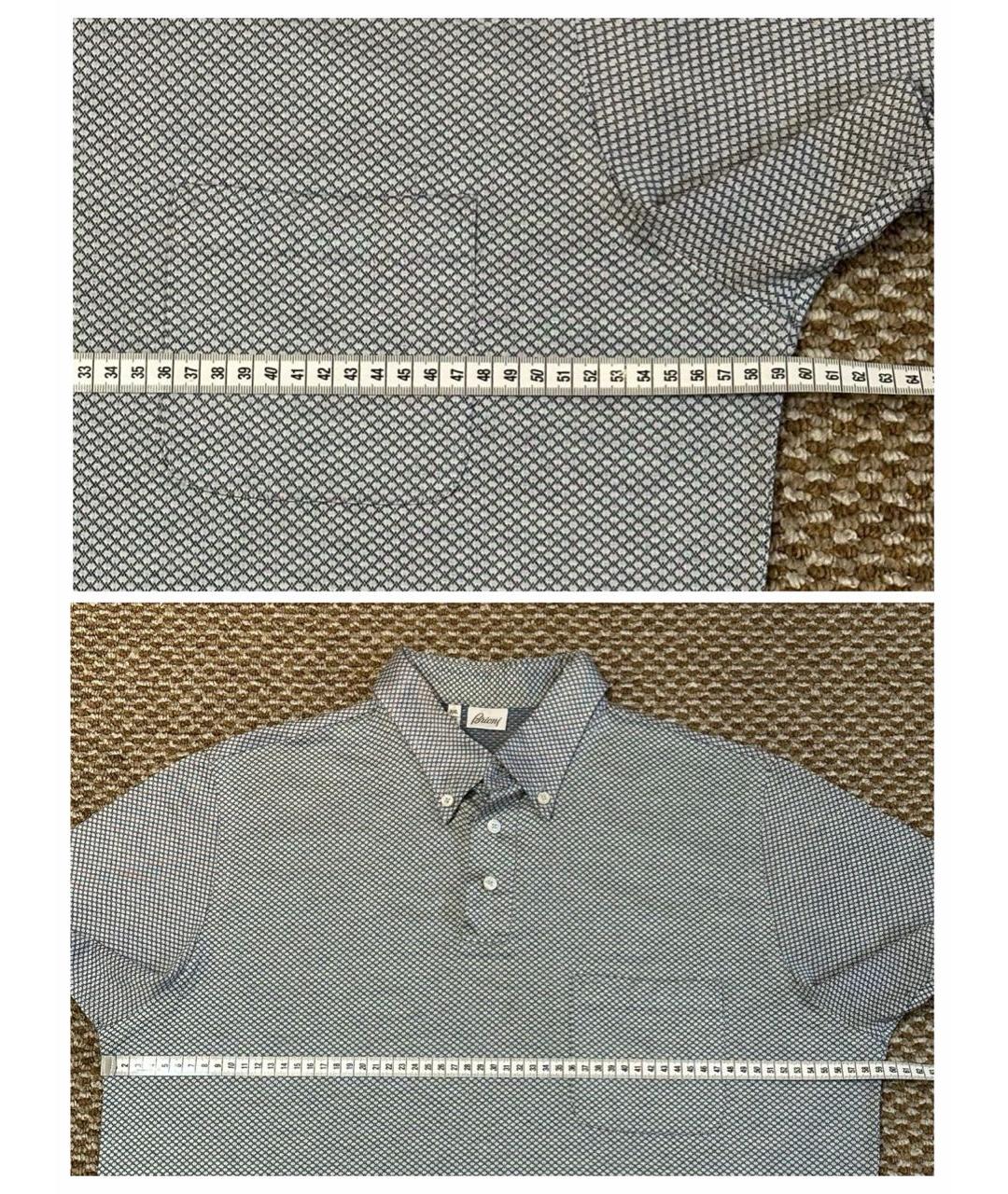 BRIONI Мульти хлопковое поло с коротким рукавом, фото 8