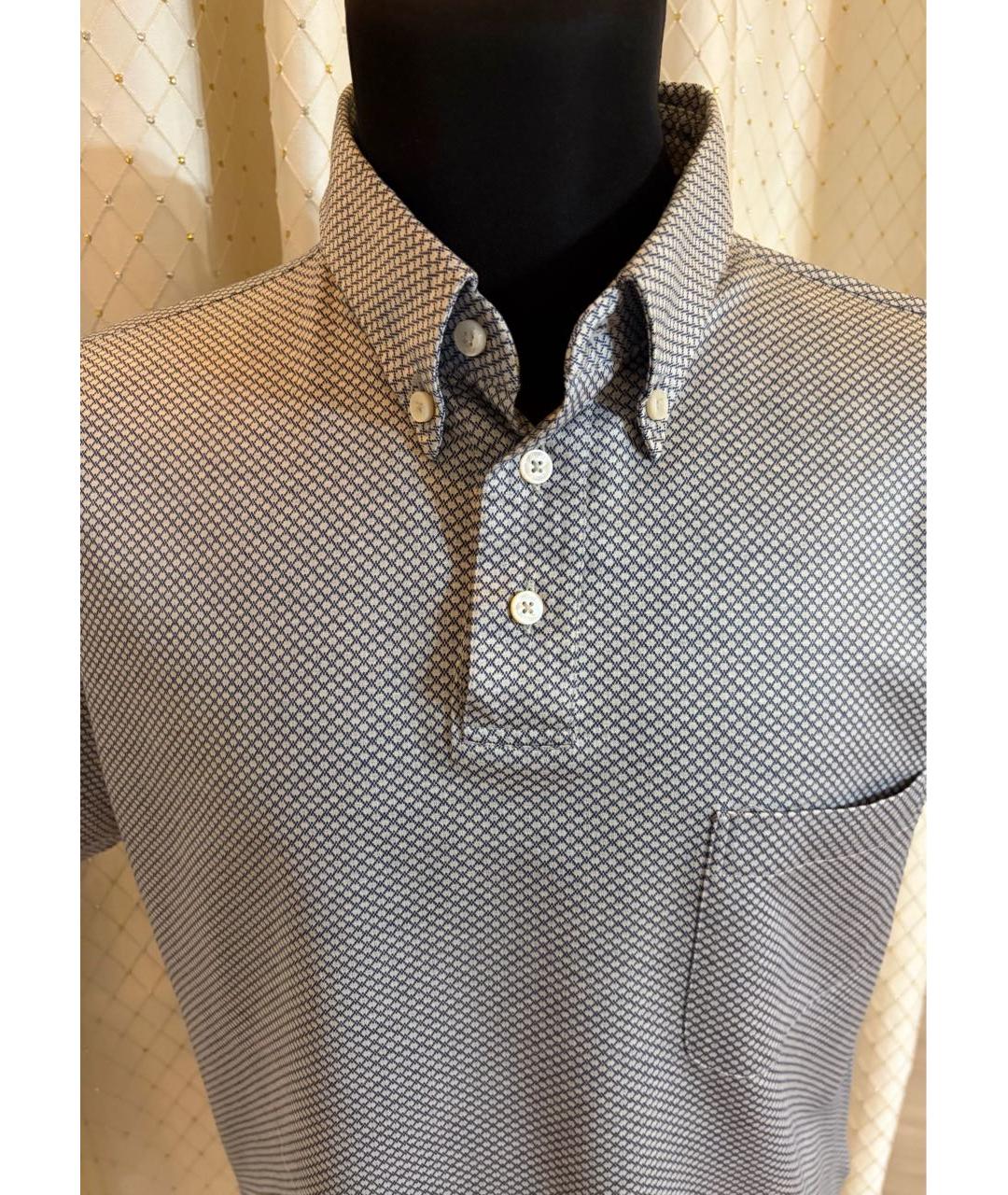 BRIONI Мульти хлопковое поло с коротким рукавом, фото 5