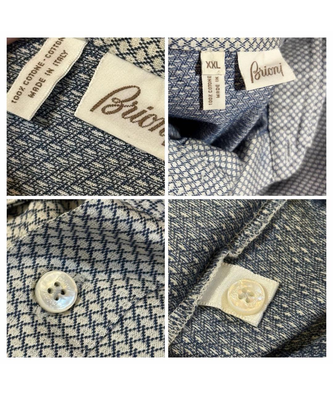 BRIONI Мульти хлопковое поло с коротким рукавом, фото 7