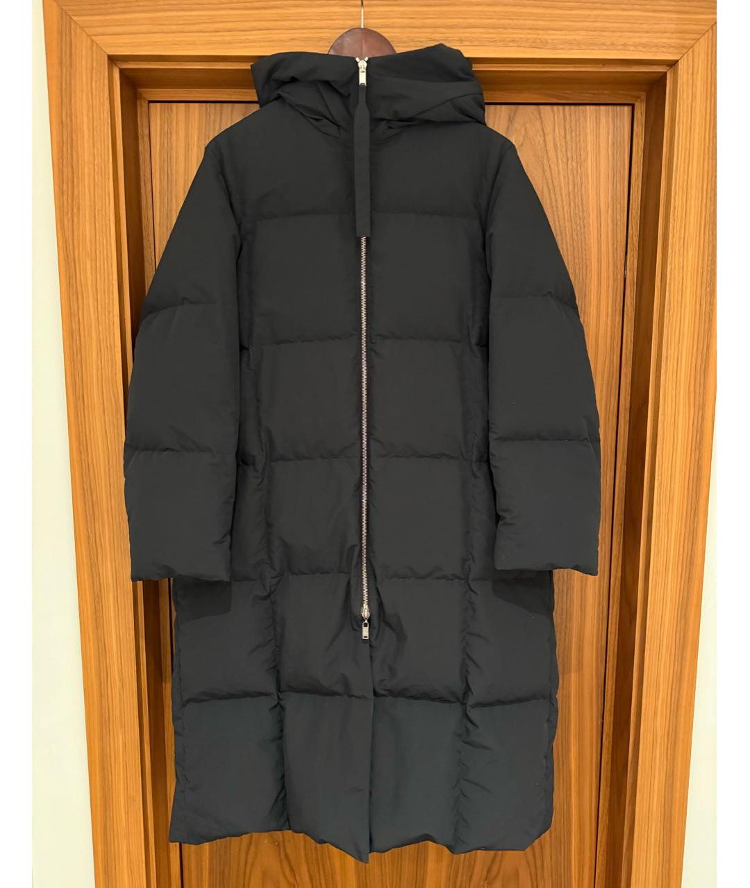 JIL SANDER Черный полиэстеровый пуховик, фото 3