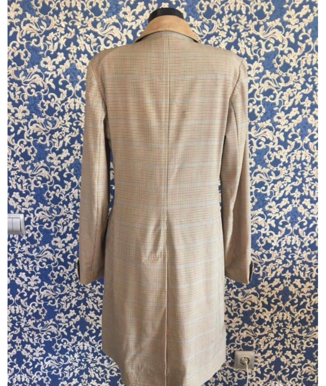 PAUL SMITH Бежевый шерстяной жакет/пиджак, фото 2