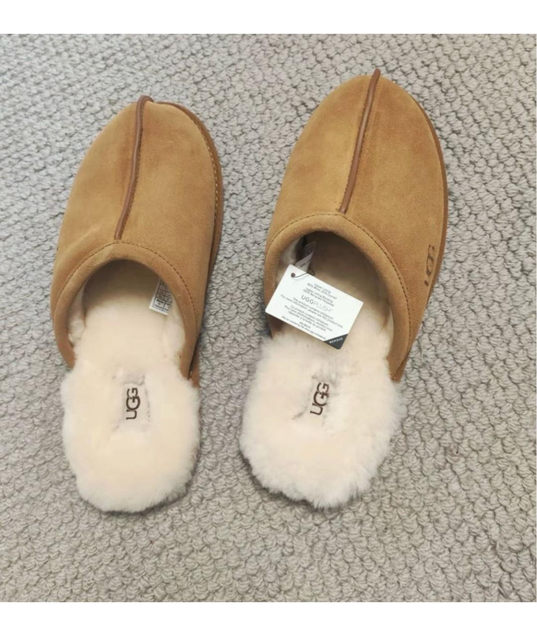 UGG AUSTRALIA Коричневые замшевые сабо, фото 5