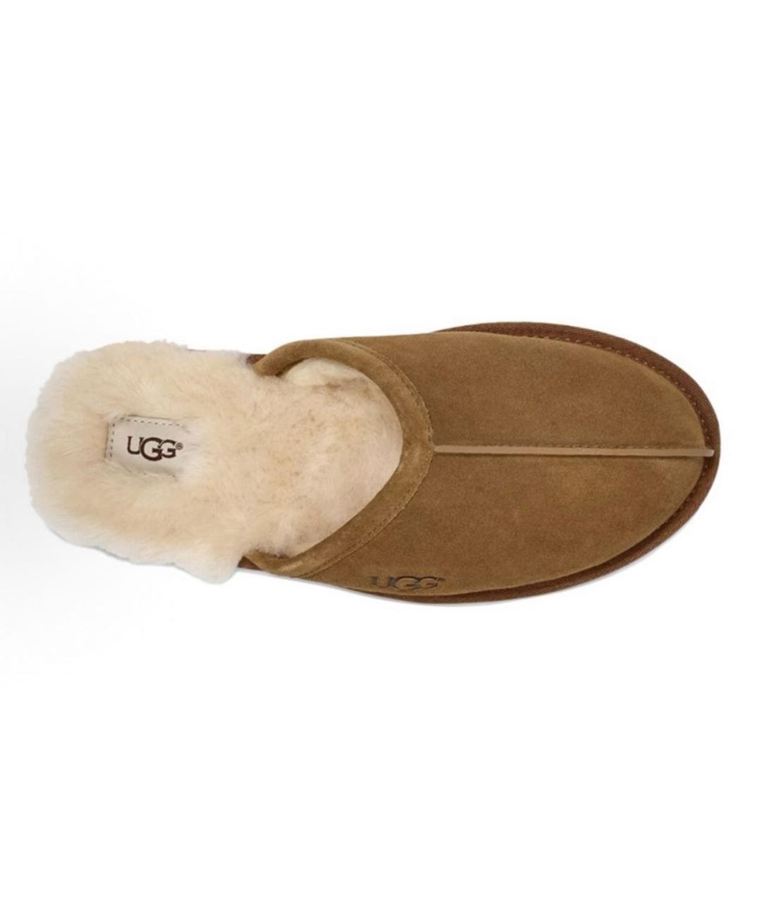 UGG AUSTRALIA Коричневые замшевые сабо, фото 2