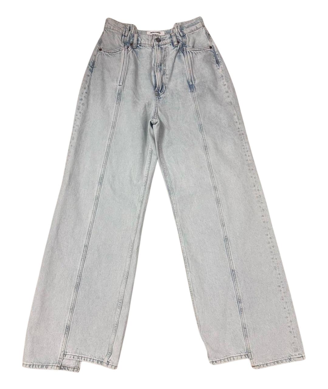 REFORMATION Голубые хлопковые джинсы клеш, фото 1