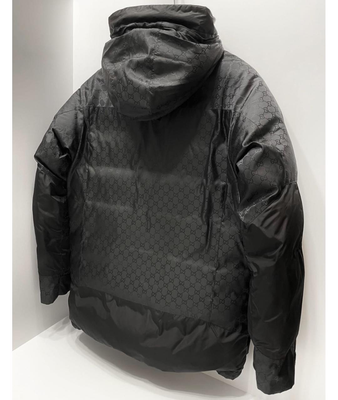 GUCCI Черный полиэстеровый пуховик, фото 5