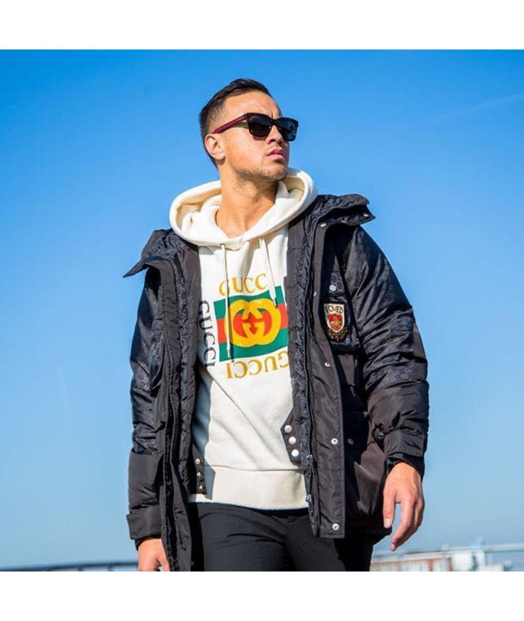 GUCCI Черный полиэстеровый пуховик, фото 2