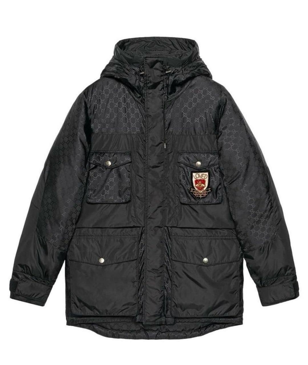 GUCCI Черный полиэстеровый пуховик, фото 9