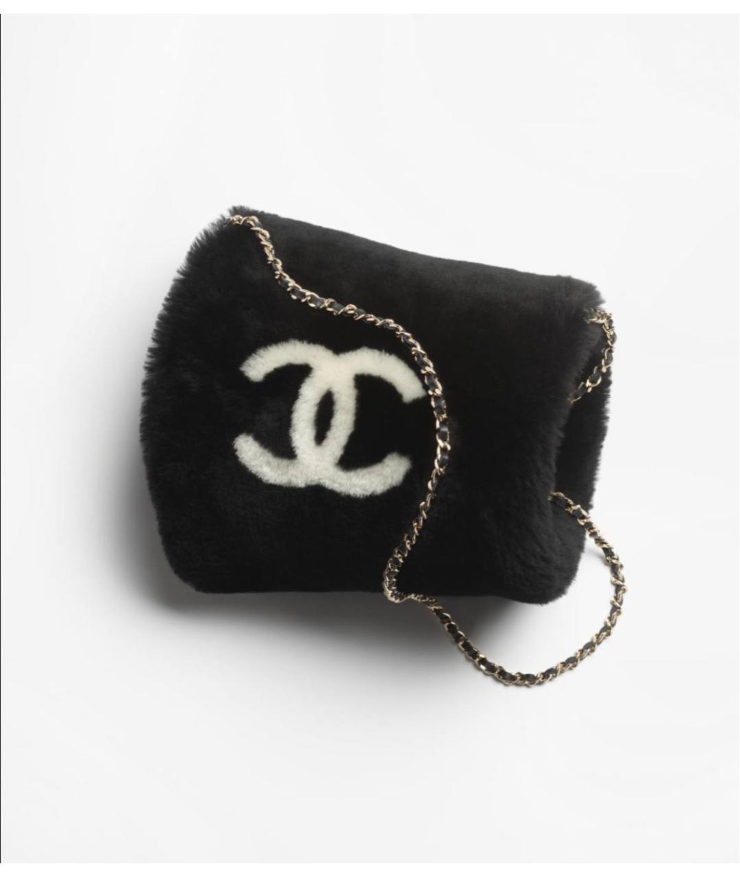 CHANEL Черные шерстяные перчатки, фото 3