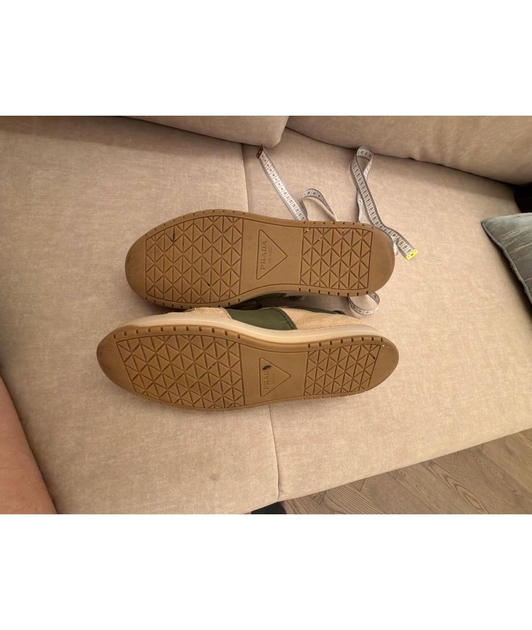 PRADA Мульти замшевые низкие кроссовки / кеды, фото 6