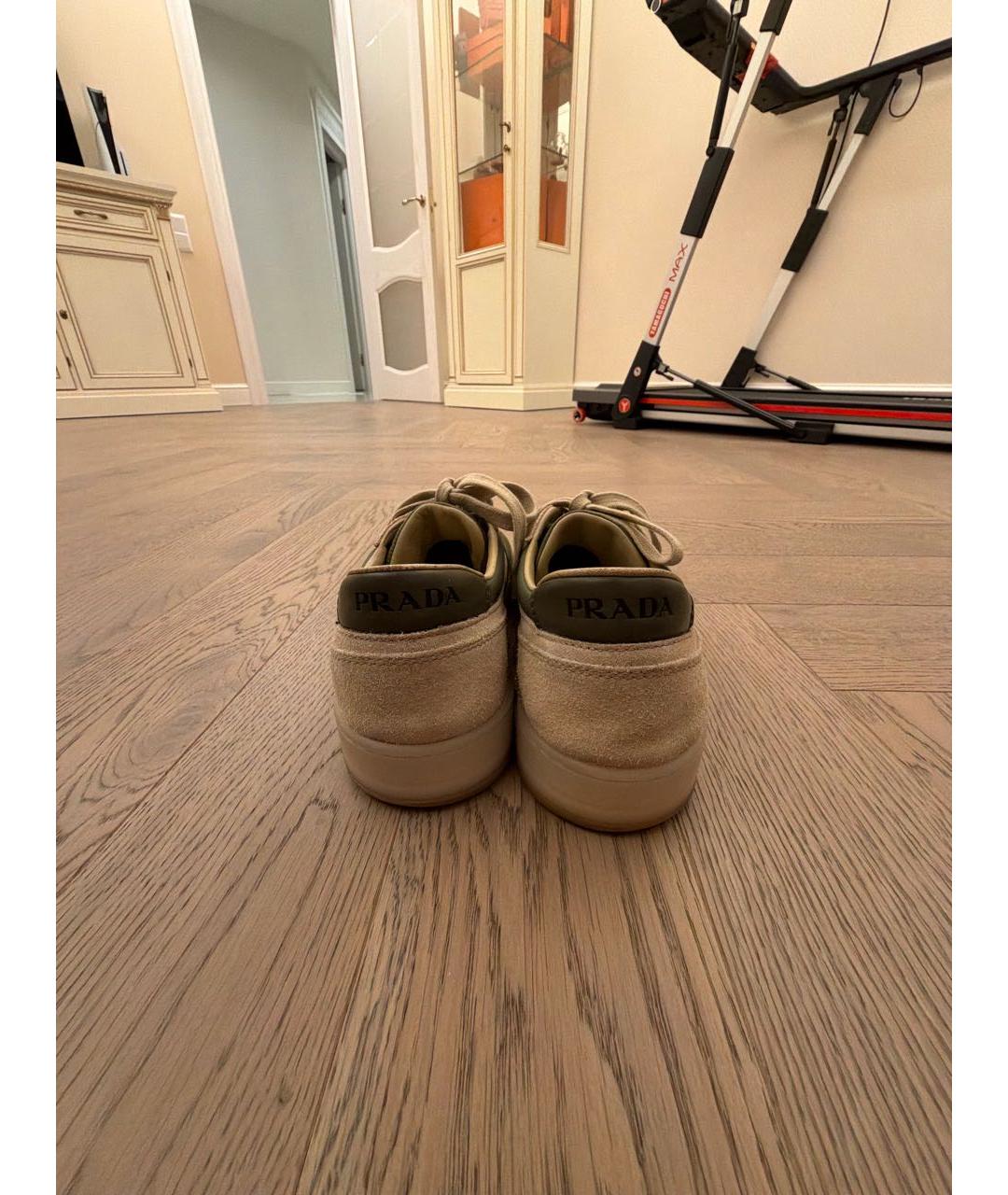 PRADA Мульти замшевые низкие кроссовки / кеды, фото 4