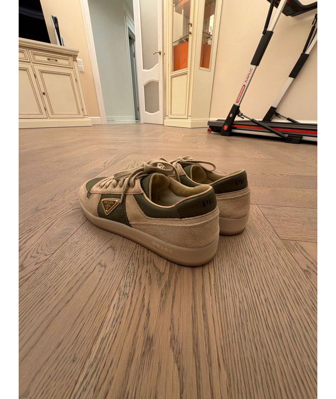 PRADA Мульти замшевые низкие кроссовки / кеды, фото 5