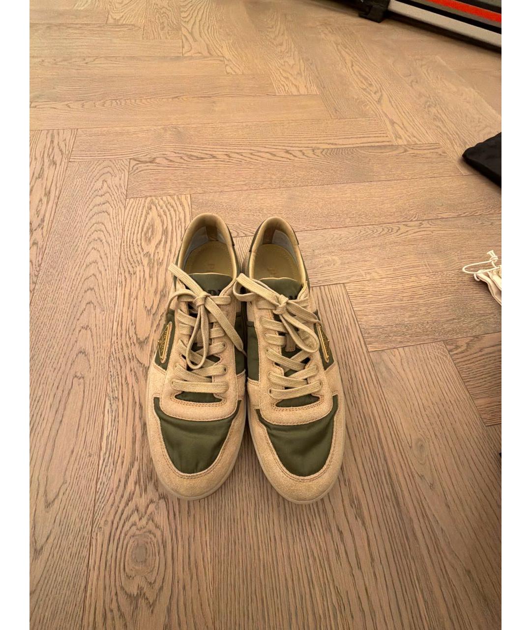 PRADA Мульти замшевые низкие кроссовки / кеды, фото 2