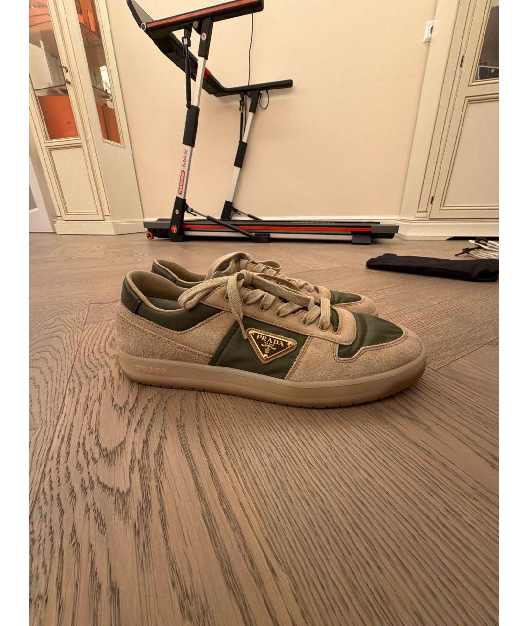 PRADA Мульти замшевые низкие кроссовки / кеды, фото 8