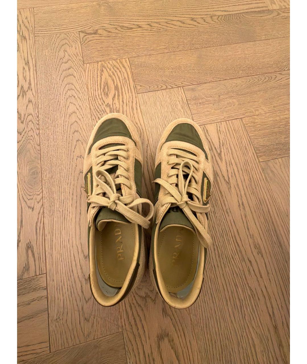 PRADA Мульти замшевые низкие кроссовки / кеды, фото 3