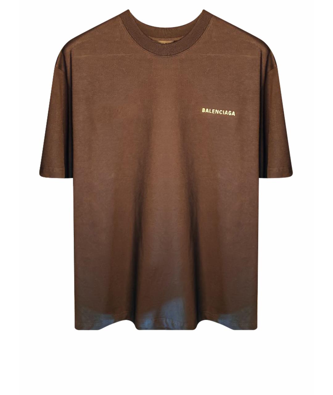 BALENCIAGA Черная хлопковая футболка, фото 1