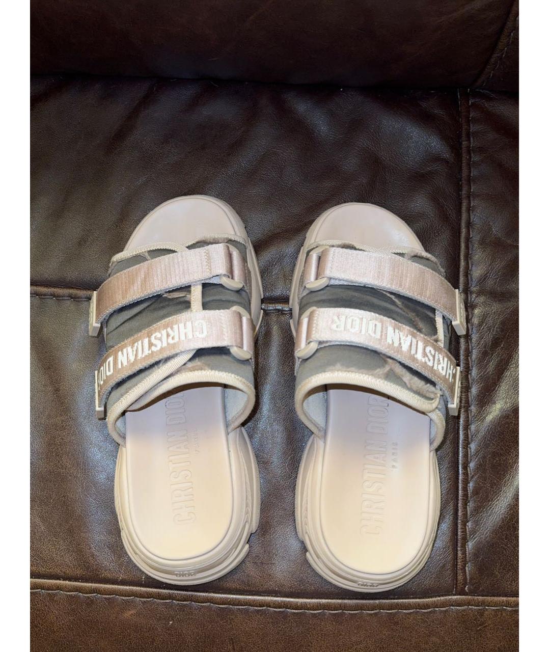 CHRISTIAN DIOR Розовые шлепанцы, фото 3