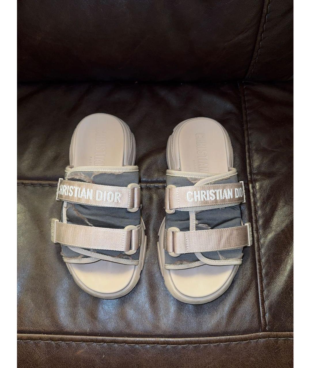 CHRISTIAN DIOR Розовые шлепанцы, фото 2