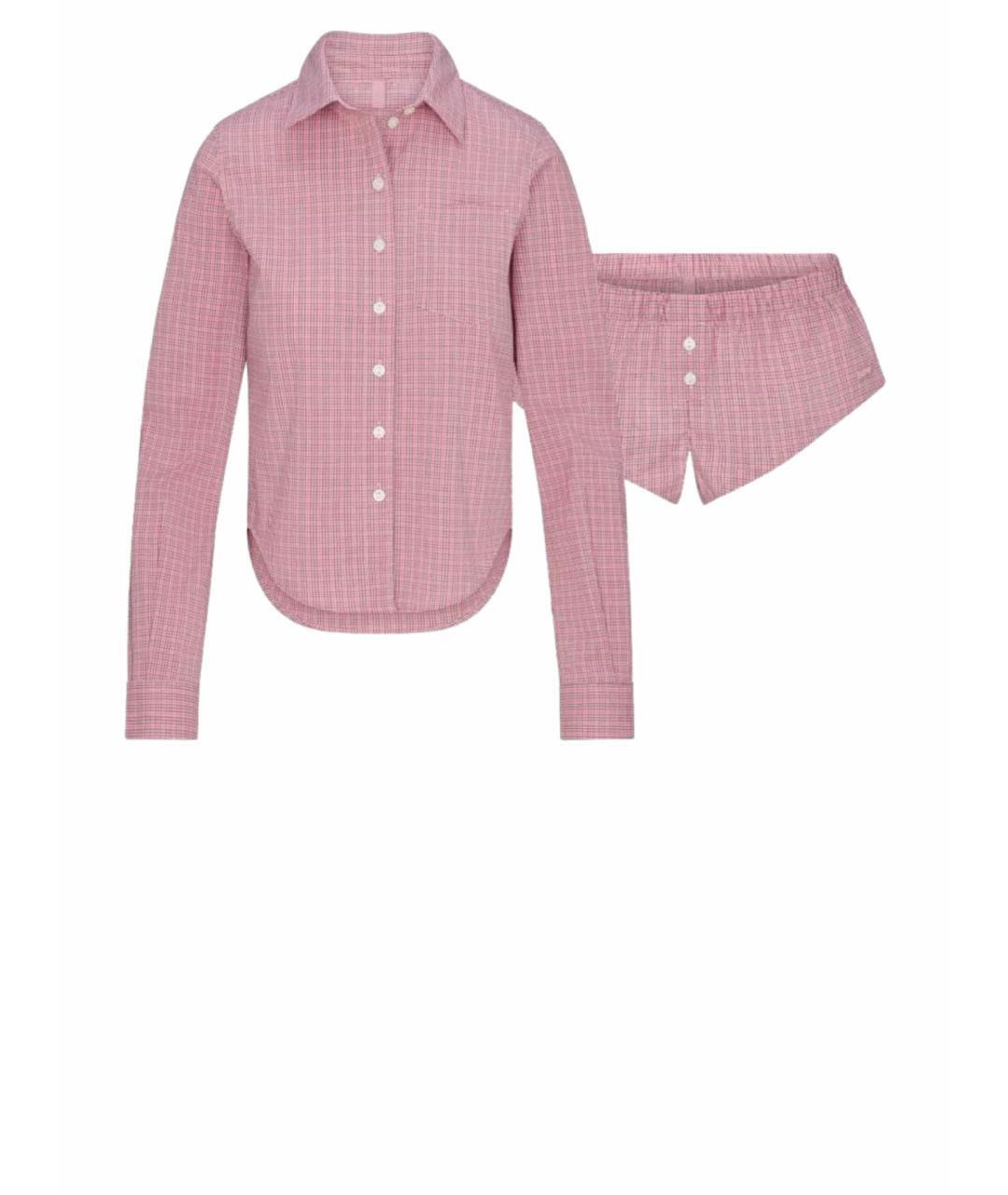 SKIMS Розовая хлопковая пижама, фото 1