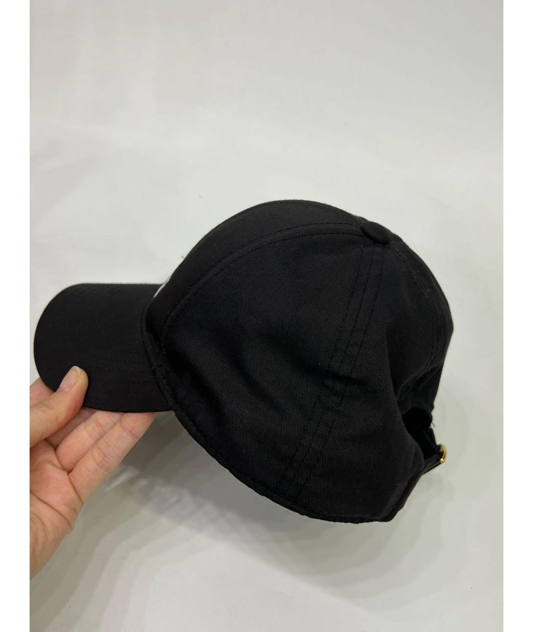 CELINE Черная хлопковая кепка, фото 2