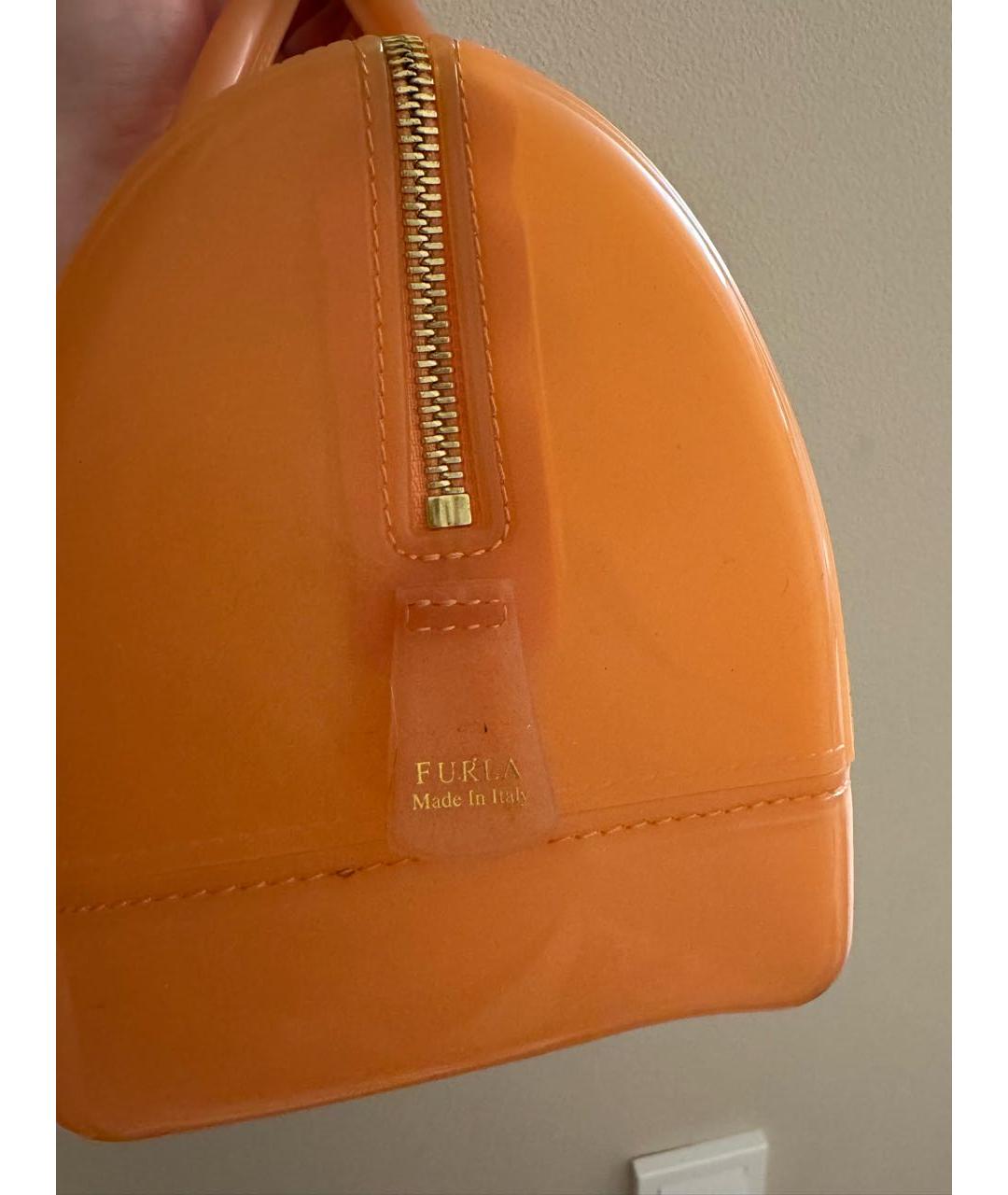 FURLA Коралловая сумка с короткими ручками, фото 4