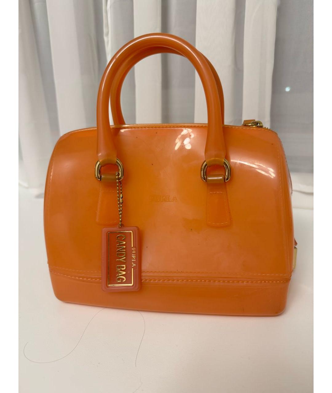 FURLA Коралловая сумка с короткими ручками, фото 8