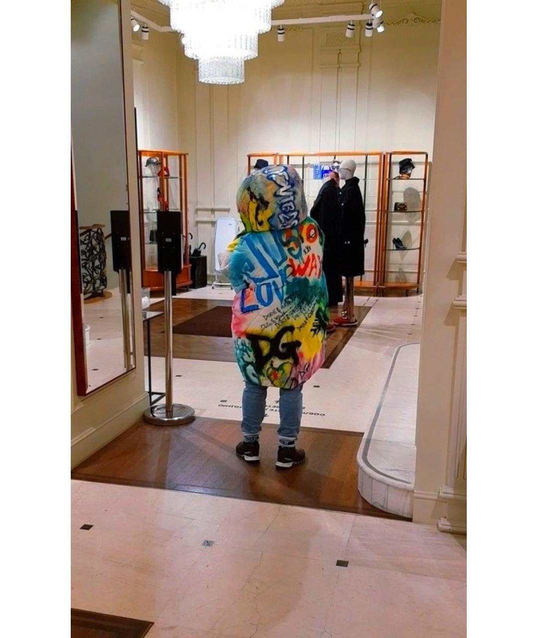 DOLCE&GABBANA Мульти полиэстеровый пуховик, фото 9