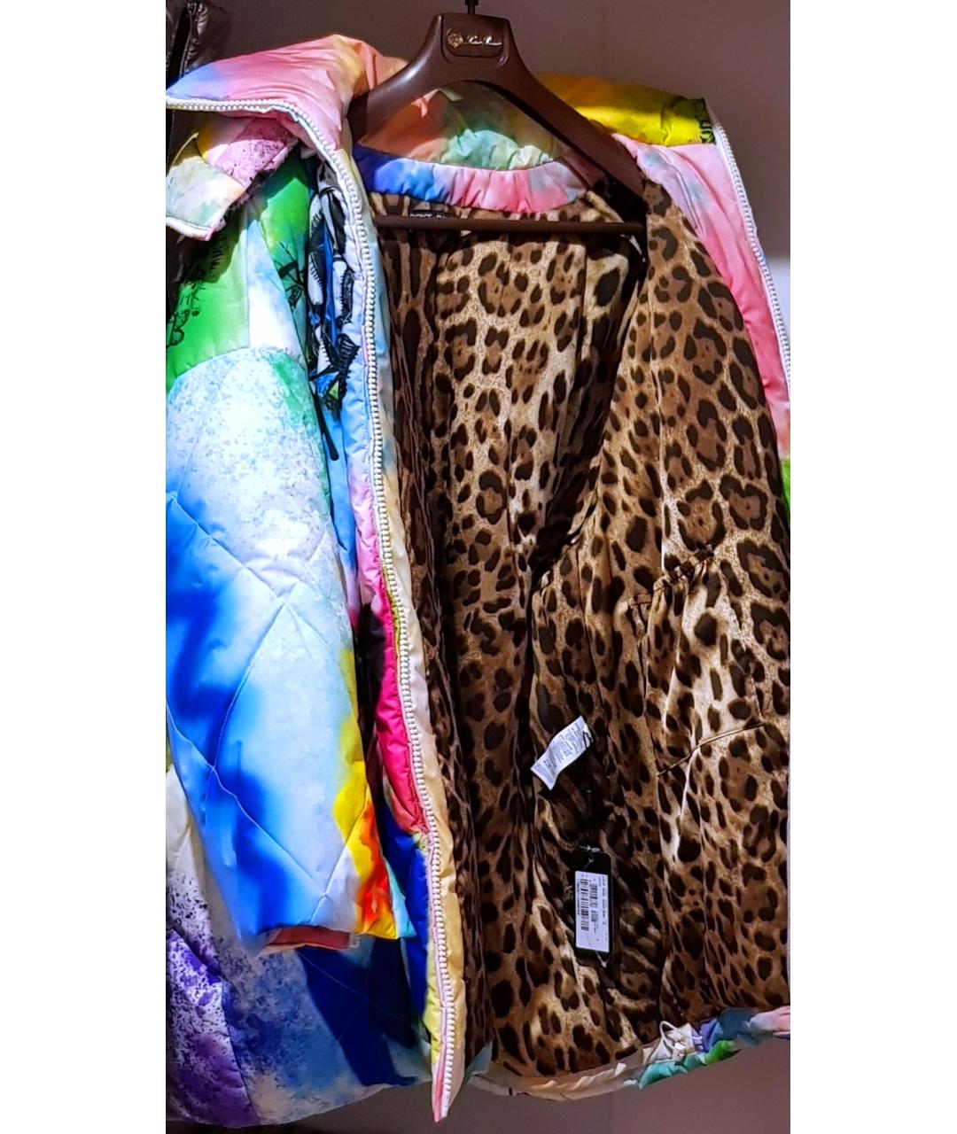 DOLCE&GABBANA Мульти полиэстеровый пуховик, фото 5