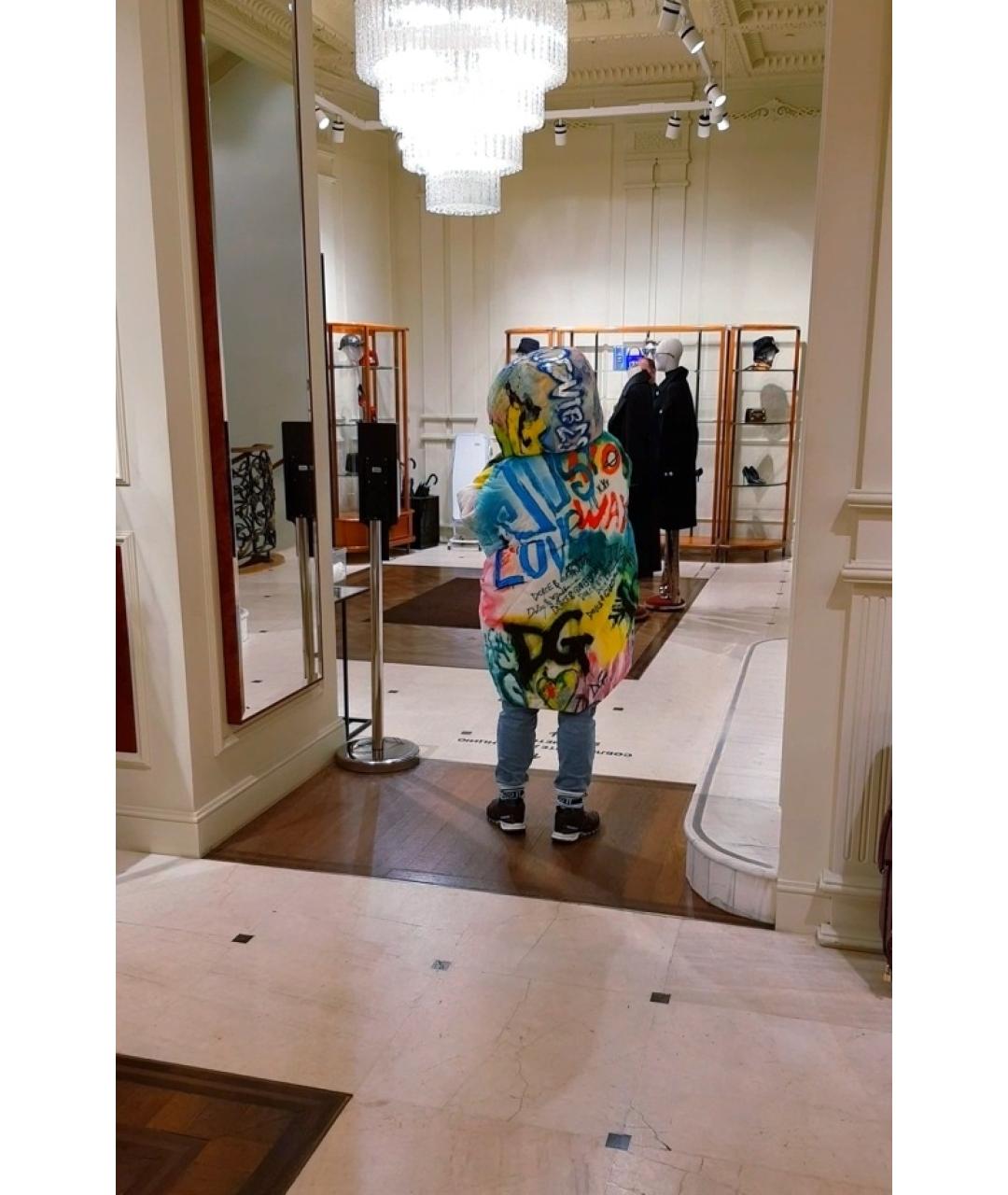 DOLCE&GABBANA Мульти полиэстеровый пуховик, фото 9