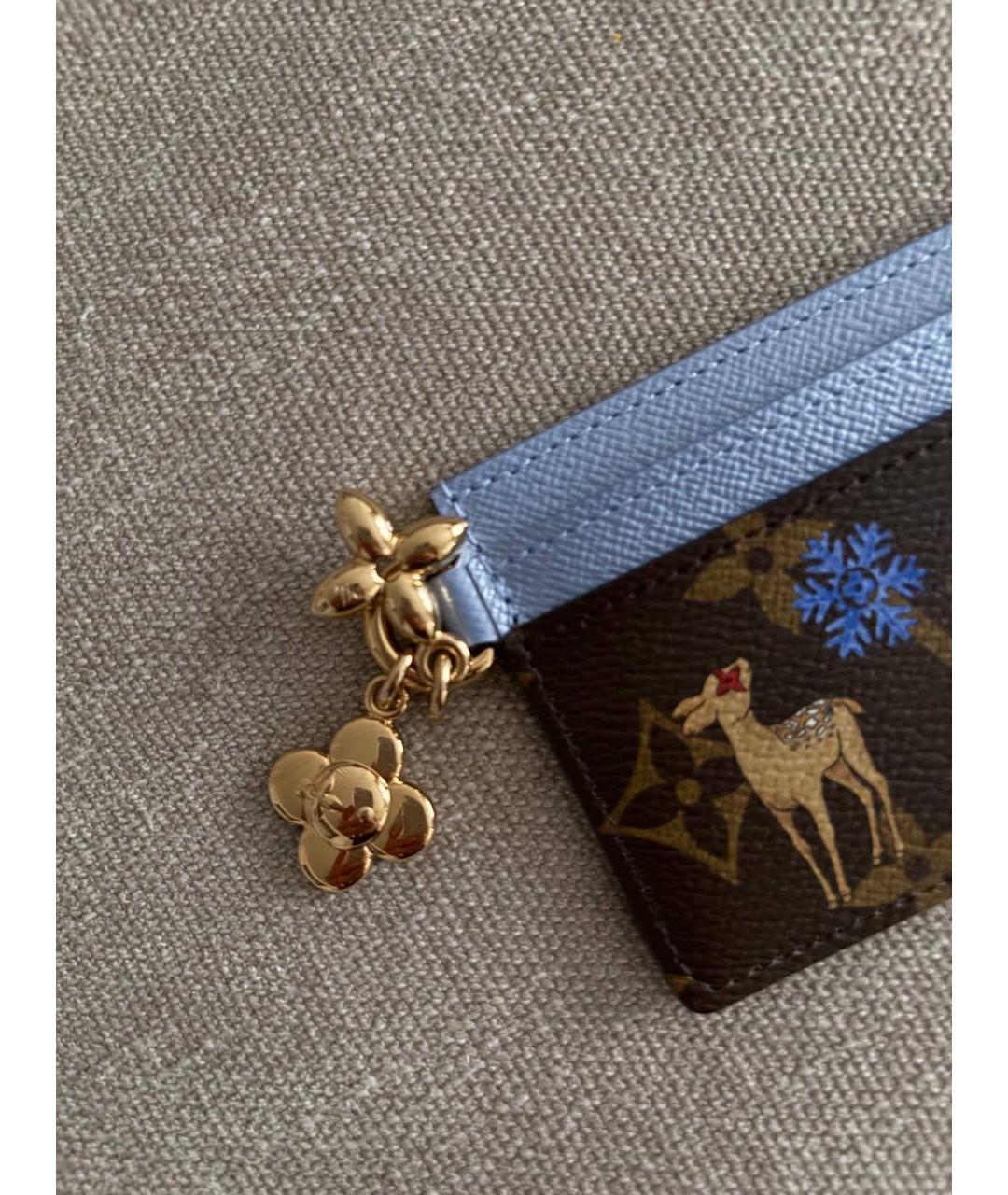 LOUIS VUITTON Коричневый кардхолдер, фото 2