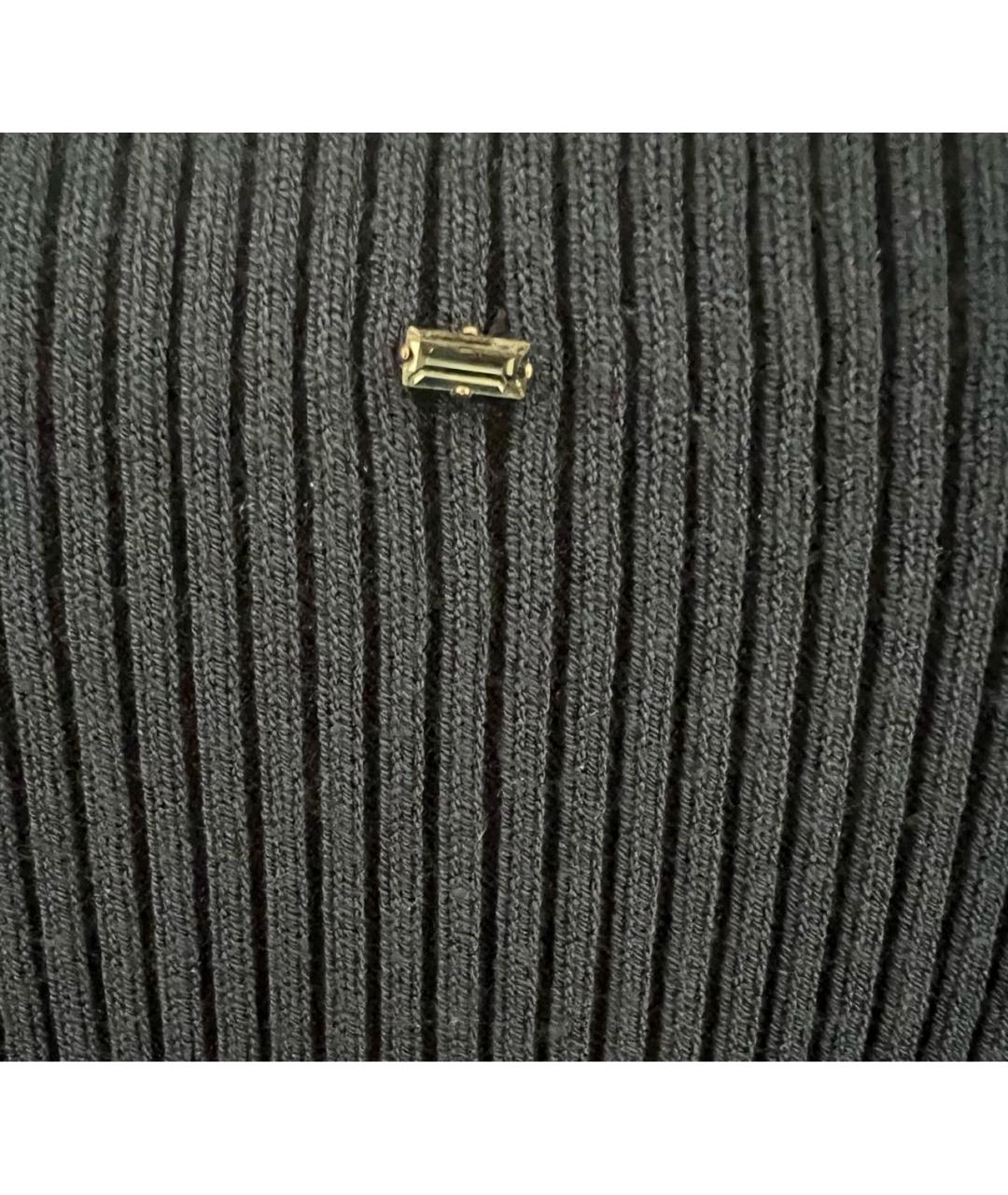 SPORTMAX Темно-синее вискозное повседневное платье, фото 7