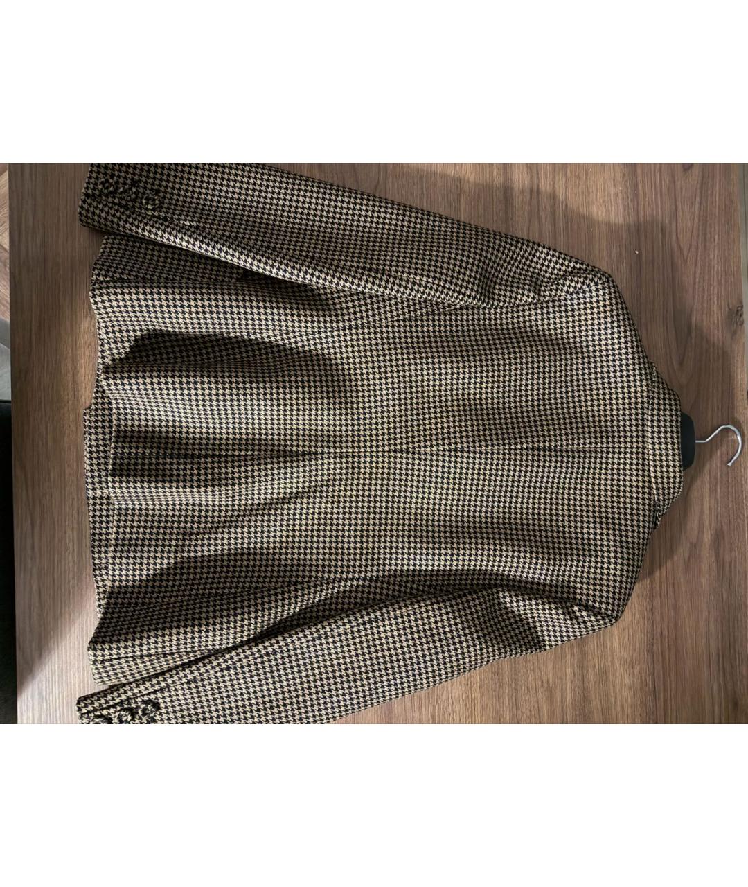 CHRISTIAN DIOR Коричневый шерстяной жакет/пиджак, фото 3